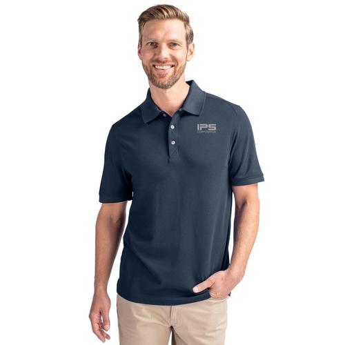 Long Sleeve Polo Men: Advantage Tri-Blend Pique