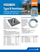 Water-Tite - Roof Type B Ventilation Sell Sheet (ROOF018)